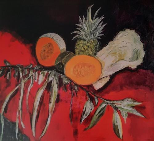 Martwa natura z melonami